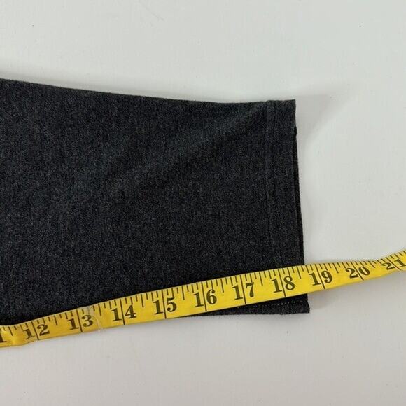 Nike Leggings Womens Large Gray Midrise Crop Logo Stretch Yoga - Picture 10 of 12